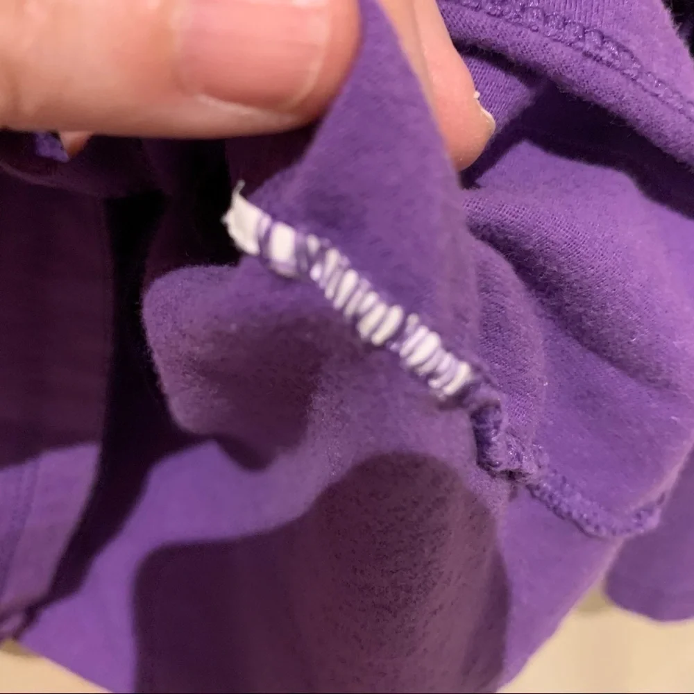 Hanes Purple Plum Long Sleeve Tee Jersey. Size Medium